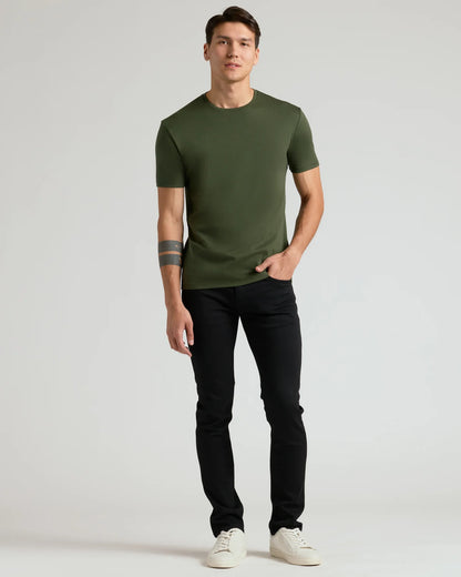 Premium Pima‑t‑skjorte med rund hals