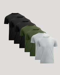 3x Svart – 2x Grove – 2x Stål