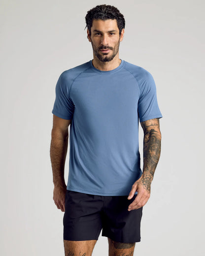 Sporty mesh‑t‑skjorte med rund hals (6-pakning)