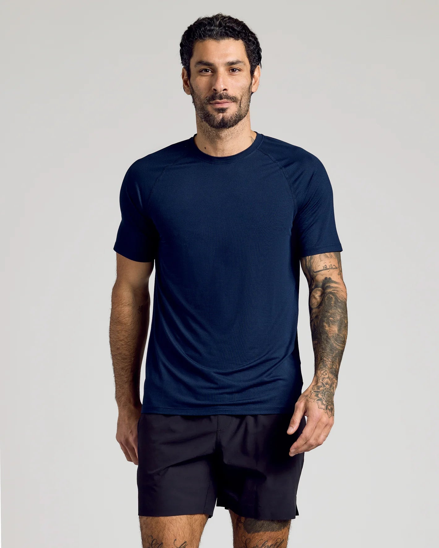 Sporty mesh‑t‑skjorte med rund hals (6-pakning)