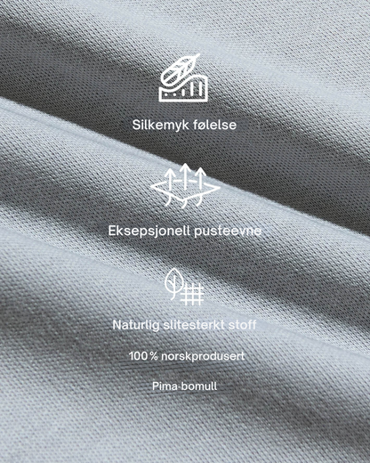 Premium Pima‑t‑skjorte med rund hals