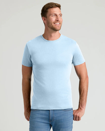 Premium Pima‑t‑skjorte med rund hals