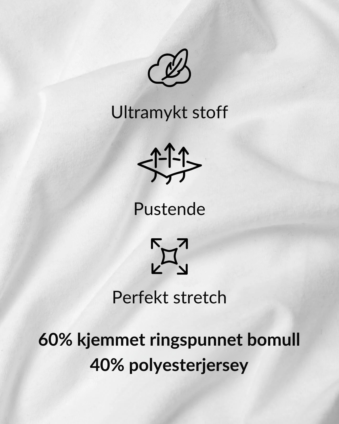 Klassisk T-skjorte med rund hals (6‑pakning)